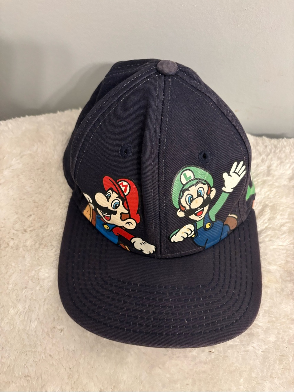 Super Mario Brothers Navy Unisex Cap featuring Mario & Luigi